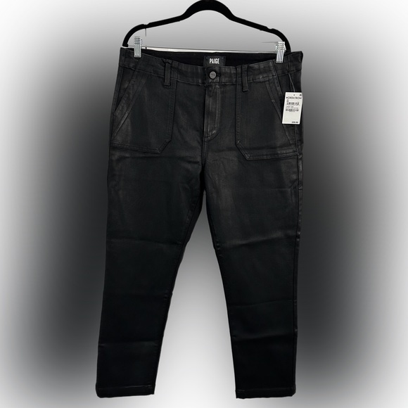 Paige Maisley black luxe coating jeans - New with tags - Picture 4 of 6